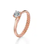 Pierścionek z różowego złota z diamentami AJPZ_151